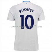Billige Everton 2017-18 Fotballdrakter Wayne Rooney 10 Bortedraktsett Kortermet